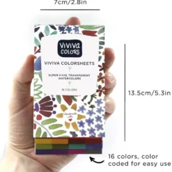 Akwarele w książce - Viviva Colors - Original Single Set, 16 kolorów