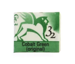 Akwarele w półkostkach - Renesans - 32, cobalt green, 1,5 ml