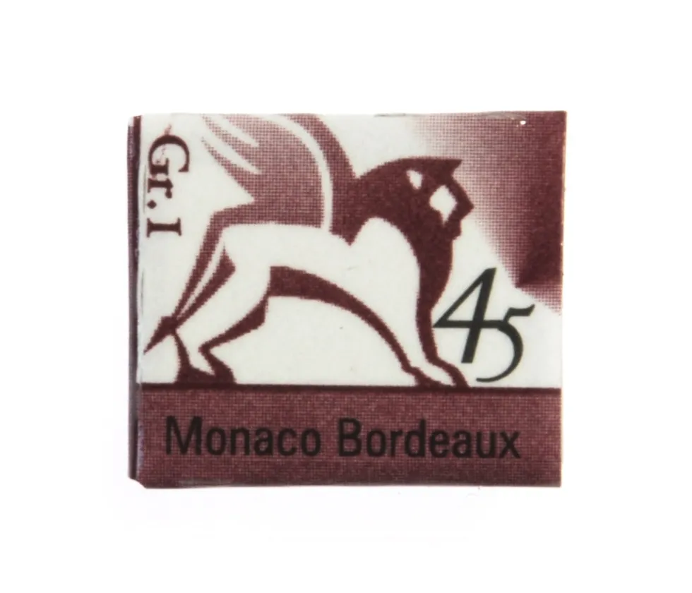 Akwarele w półkostkach - Renesans - 45, monaco bordeaux, 1,5 ml
