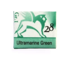 Akwarele w półkostkach - Renesans - 28, ultramarine green, 1,5 ml