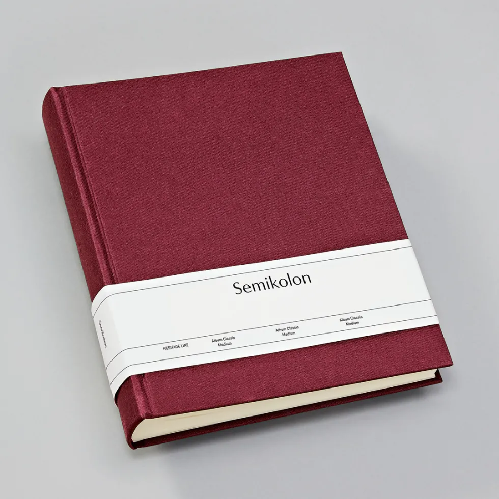 Album na zdjęcia Classic Medium - Semikolon - Burgundy