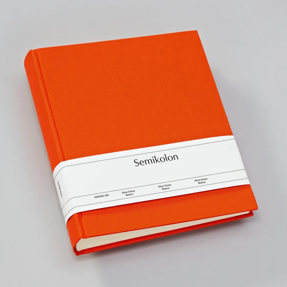 Album na zdjęcia Classic Medium - Semikolon - Orange