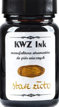 Atrament do piór wiecznych - KWZ Ink - stare złoto, 60 ml