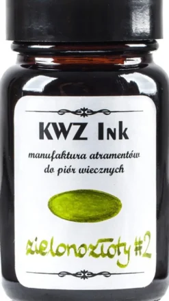 Atrament do piór wiecznych - KWZ Ink - zielonozłoty nr 2, 60 ml