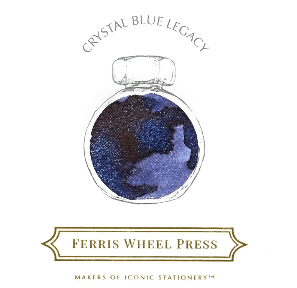 Atrament - Ferris Wheel Press - Crystal Blue Legacy, 38 ml