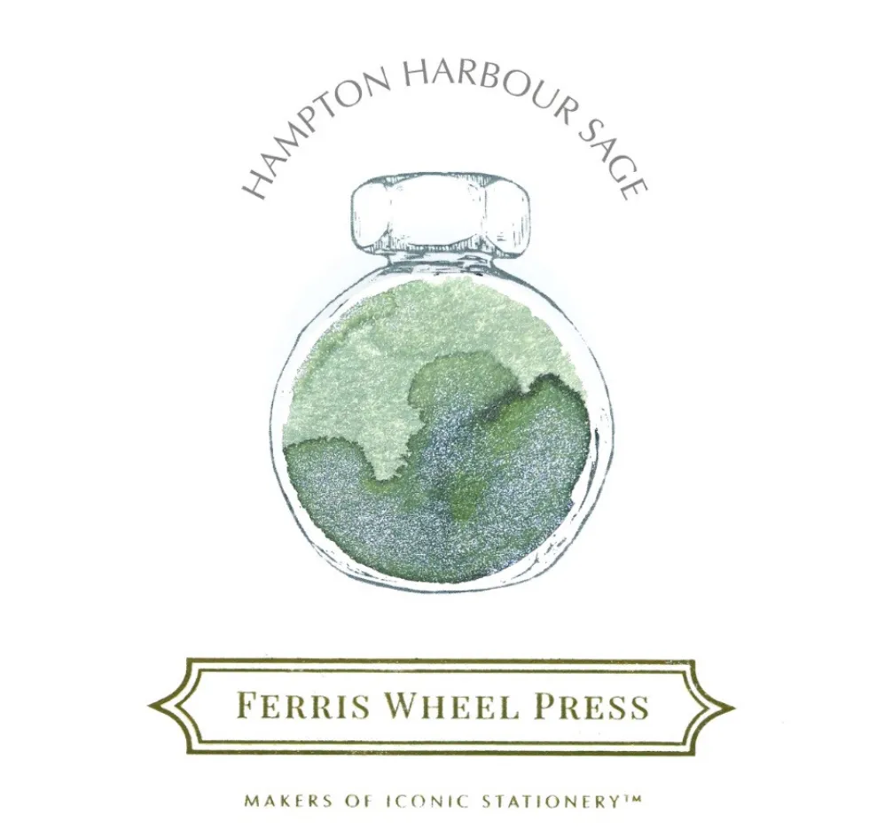 Atrament - Ferris Wheel Press - Hampton Harbour Sage, 38 ml