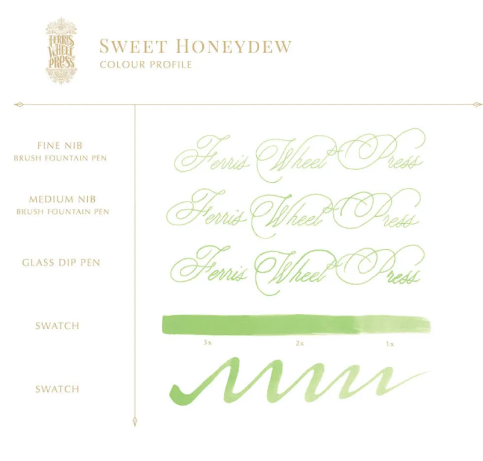 Atrament - Ferris Wheel Press - Sweet Honeydew, 38 ml