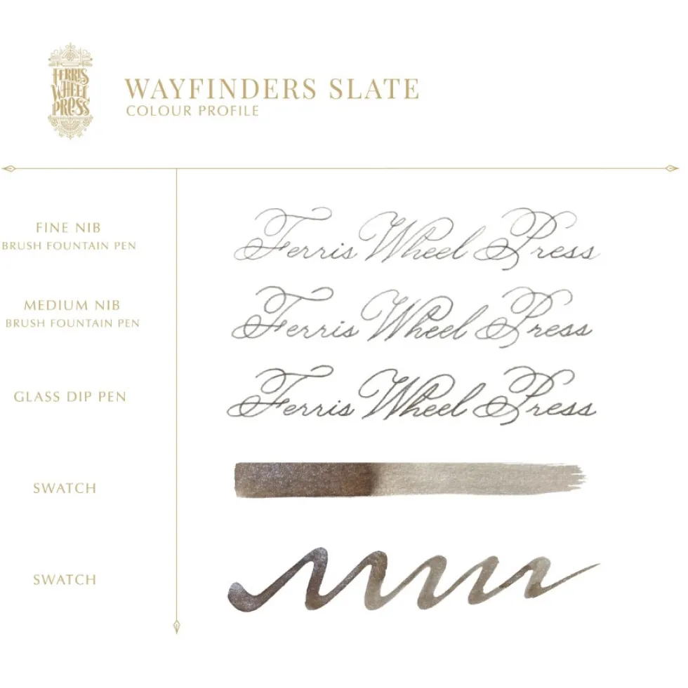 Atrament - Ferris Wheel Press - Wayfinders Slate, 38 ml