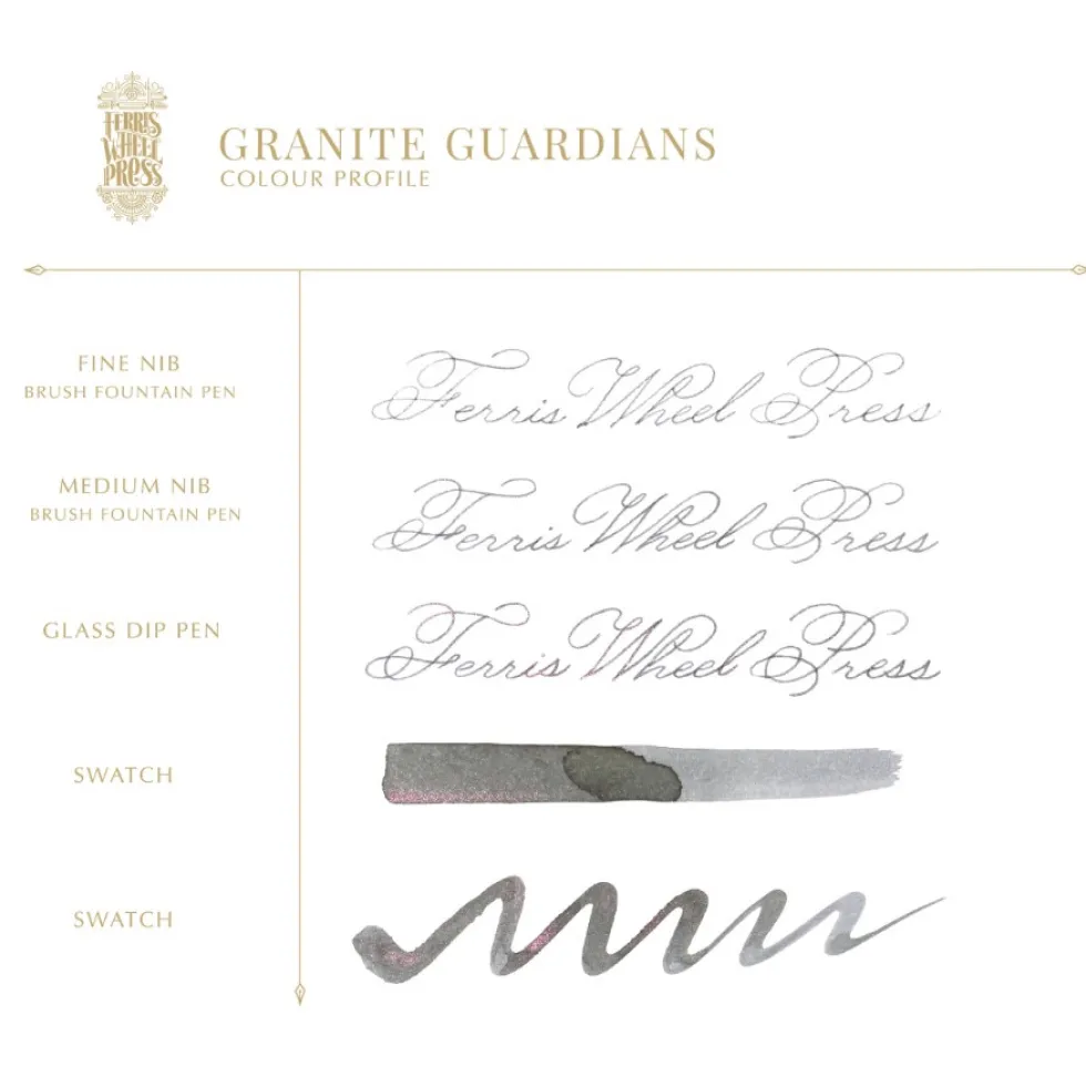 Atrament FerriTales Bestiary Series - Ferris Wheel Press - Granite Guardians, 20 ml
