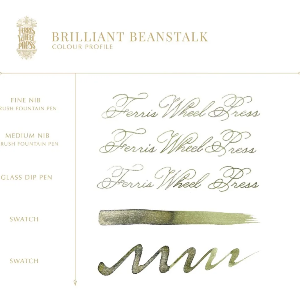 Atrament FerriTales - Ferris Wheel Press - Brilliant Beanstalk, 20 ml