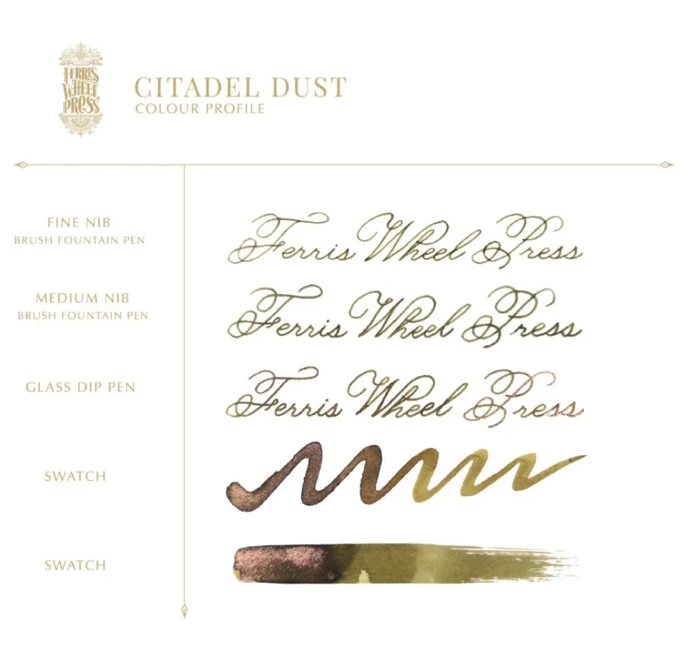 Atrament FerriTales The Book of Knights Series - Ferris Wheel Press - Citadel Dust 80 ml