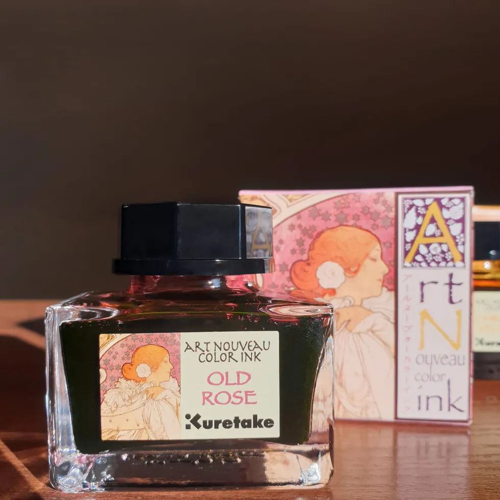 Atrament Ink-Cafe Art Noveau - Kuretake - Old Rose, 21 ml