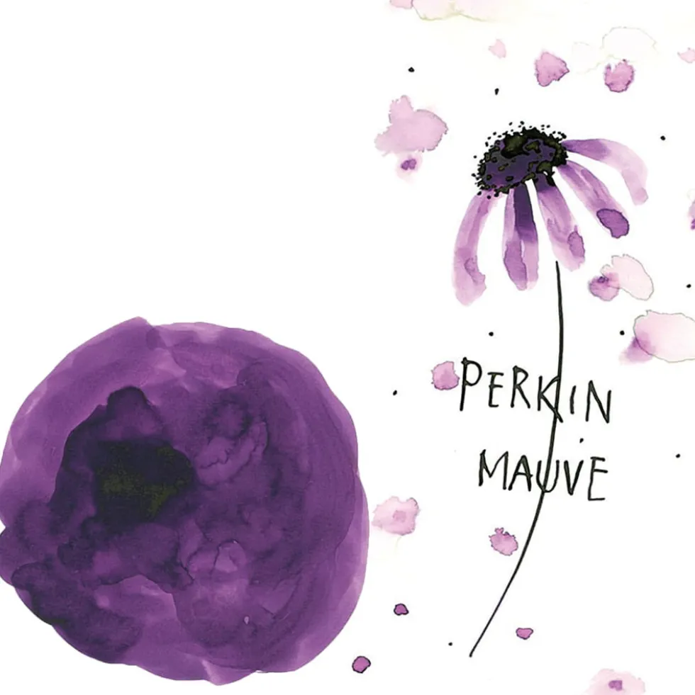Atrament Ink-Cafe Art Noveau - Kuretake - Perkin Mauve, 21 ml