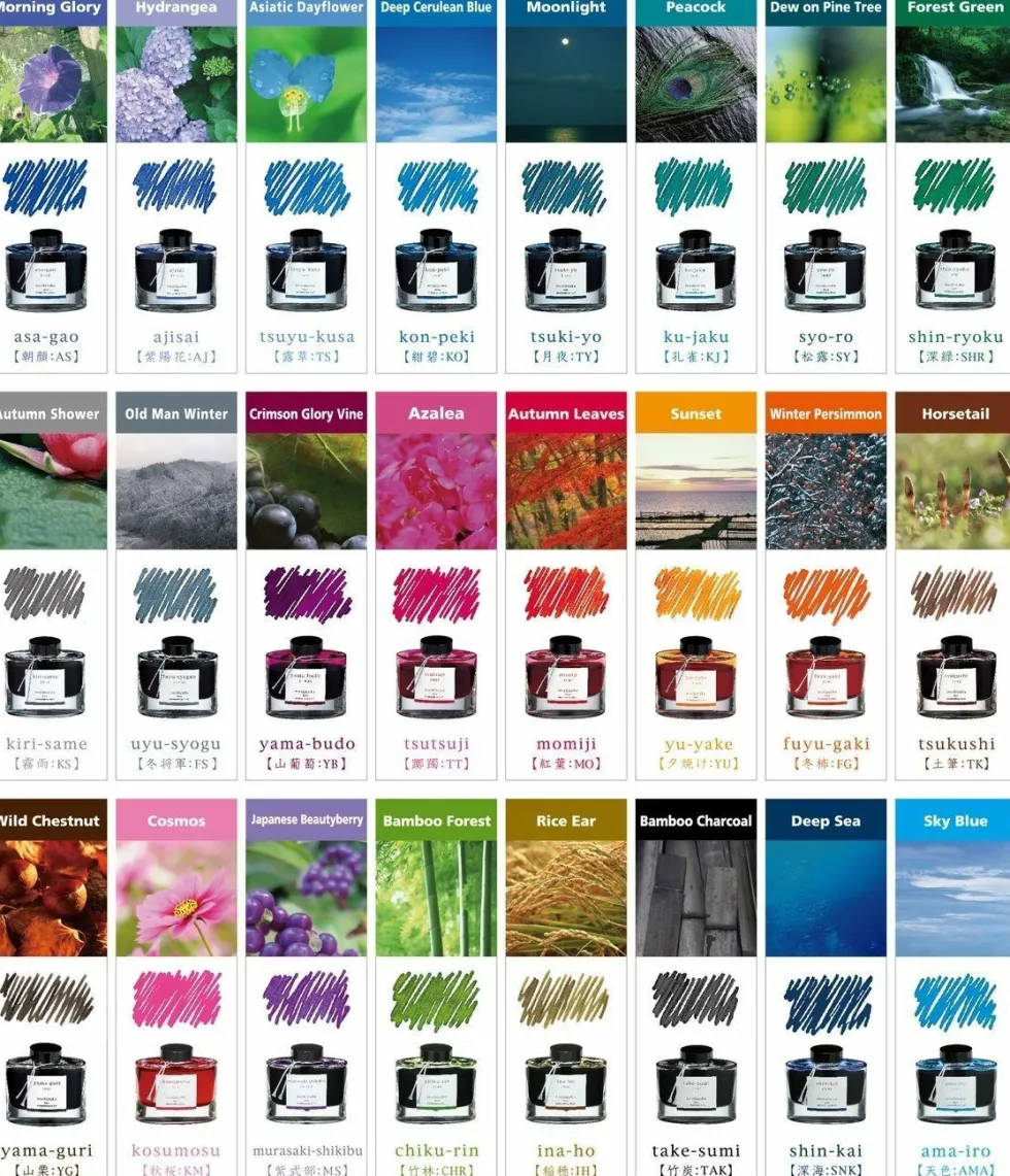 Atrament Iroshizuku - Pilot - Chiku-Rin (Bamboo Forest), 15 ml