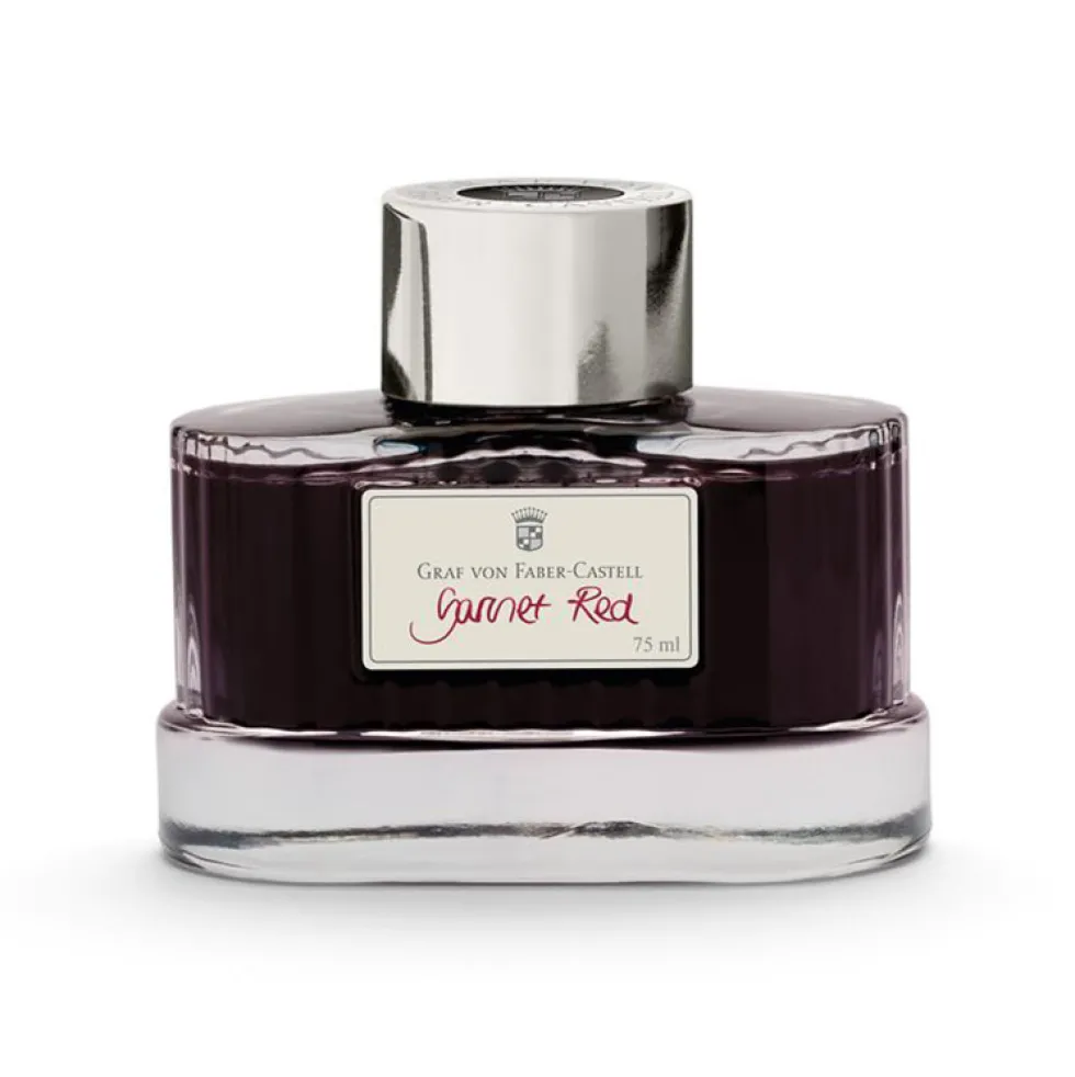 Atrament permanentny - Graf Von Faber-Castell - Garnet Red, 75 ml