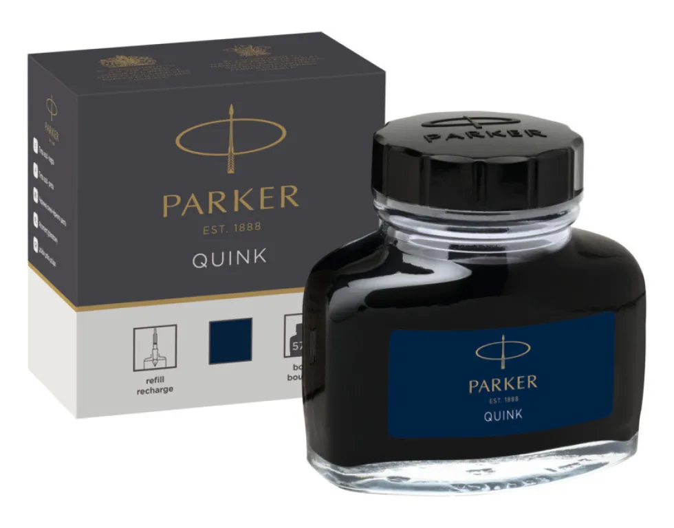Atrament Quink do piór wiecznych - Parker - granatowy, 57 ml