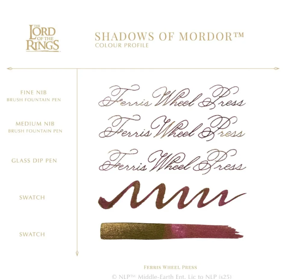 Atrament The Lord of the Rings - Ferris Wheel Press - Shadows of Mordor 28 ml