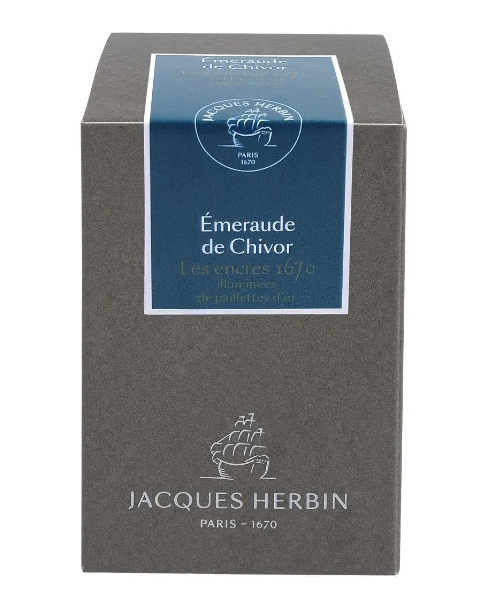 Atrament 1670 w butelce - J.Herbin - Emerald of Chivor, 50 ml