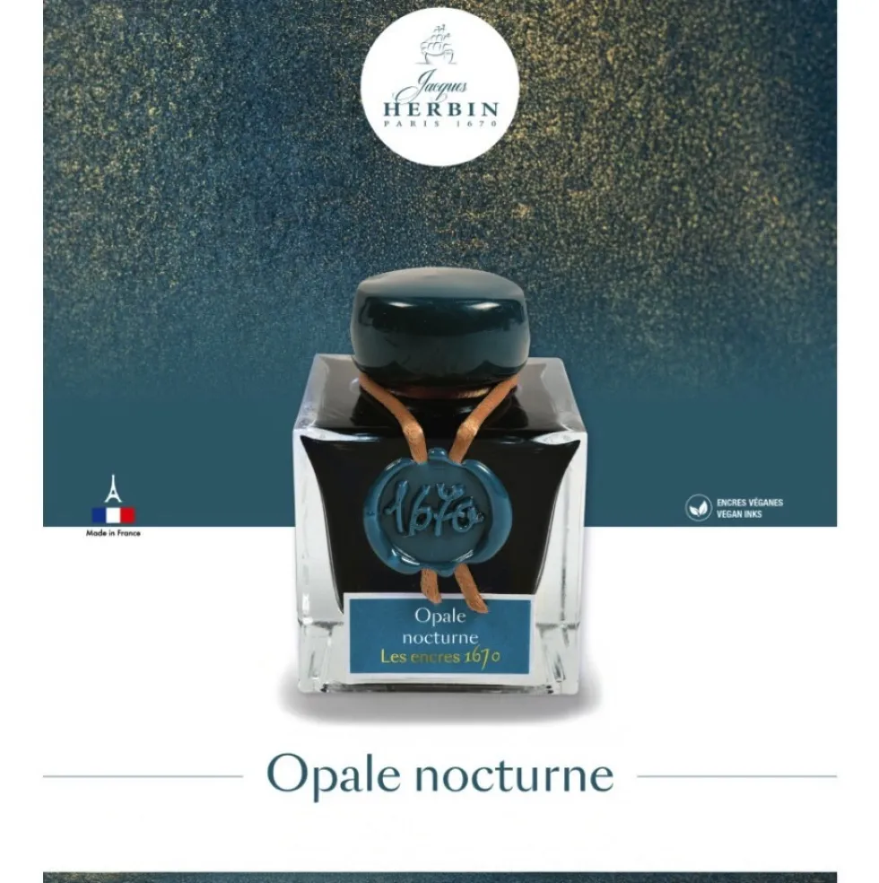 Atrament 1670 w butelce - J.Herbin - Opale Nocturne 50 ml