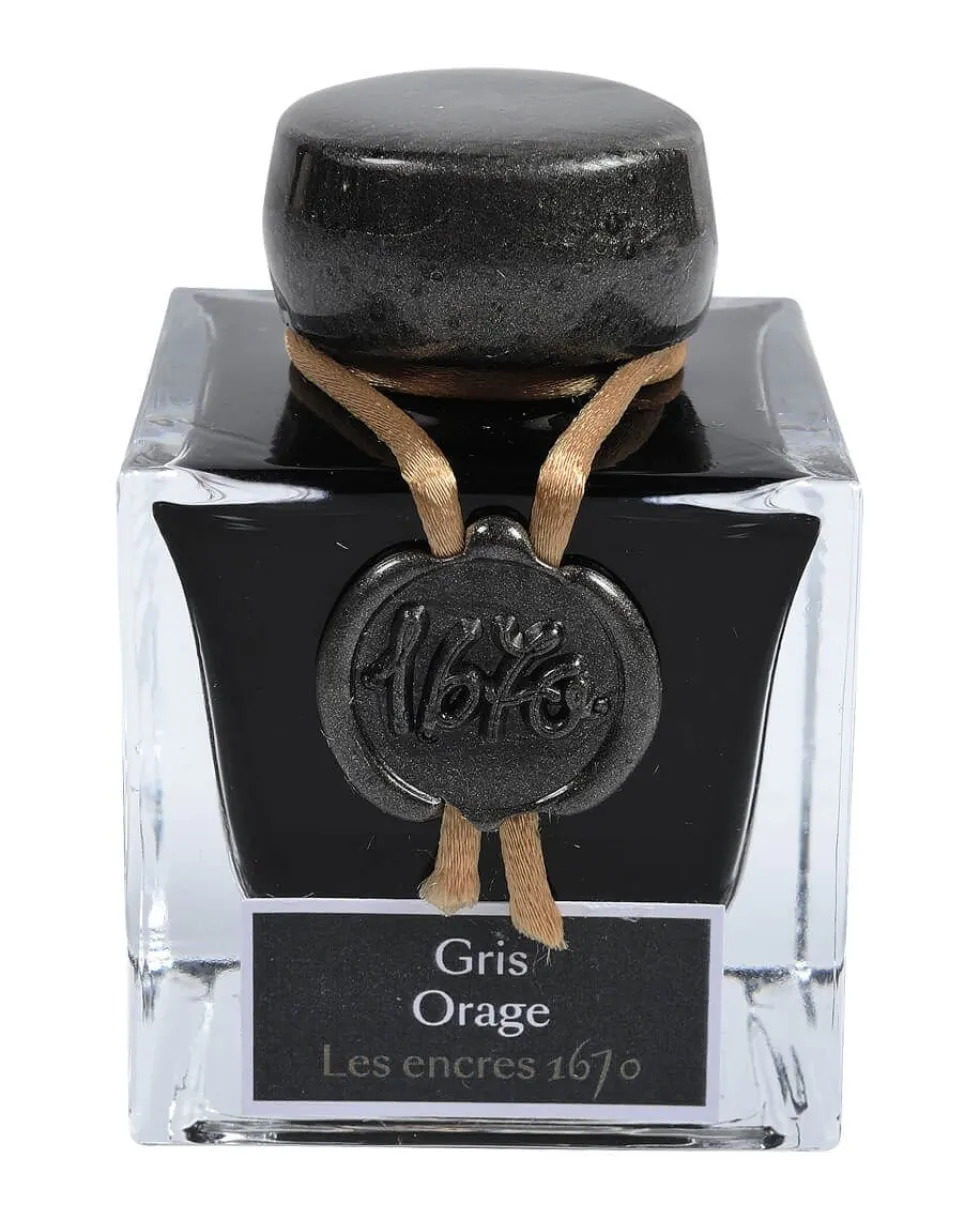 Atrament 1670 w butelce - J.Herbin - Stormy Grey, 50 ml