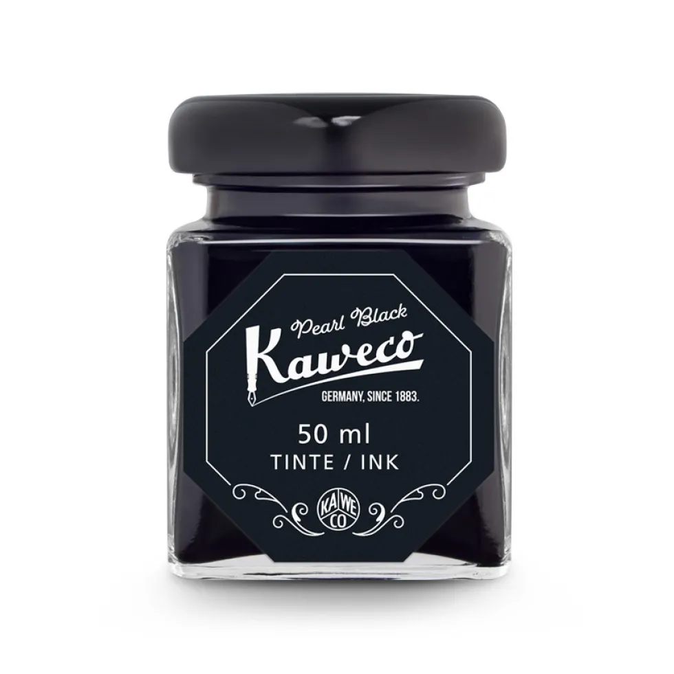 Atrament w butelce - Kaweco - Pearl Black, 50 ml