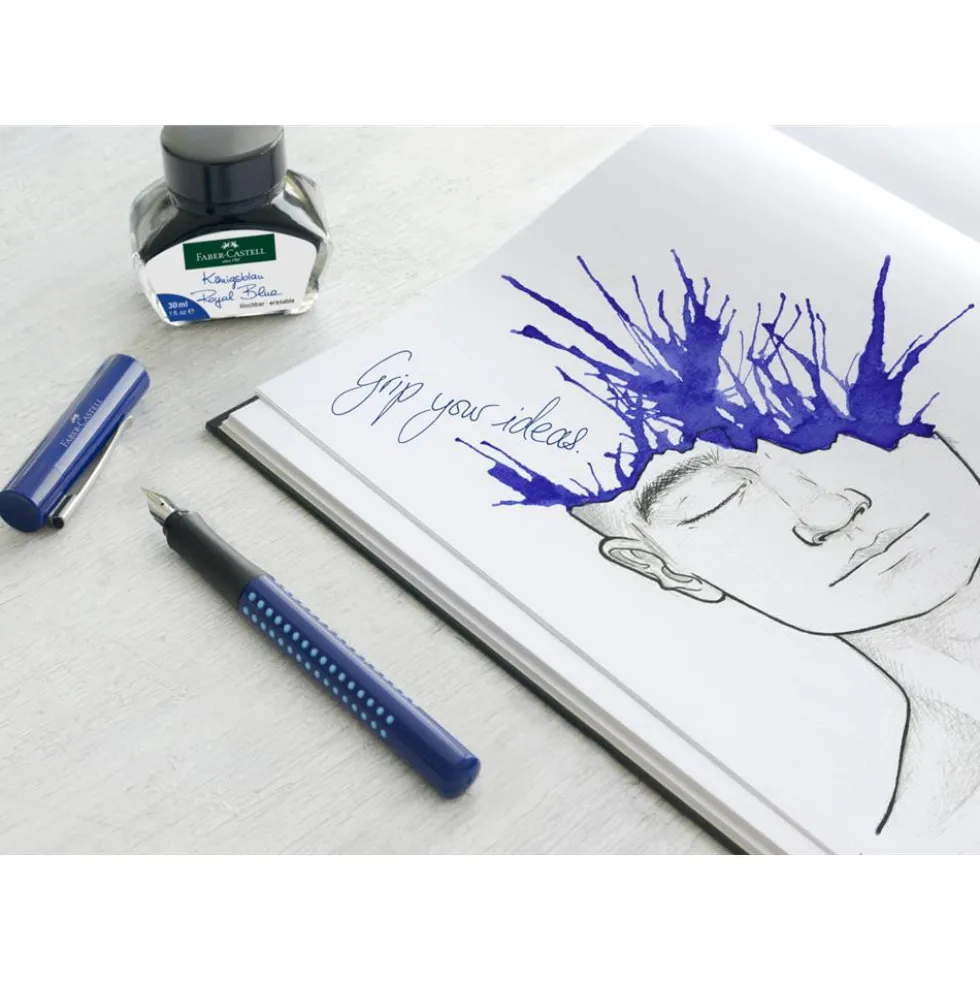 Atrament zmazywalny - Faber-Castell - Royal Blue, 30 ml