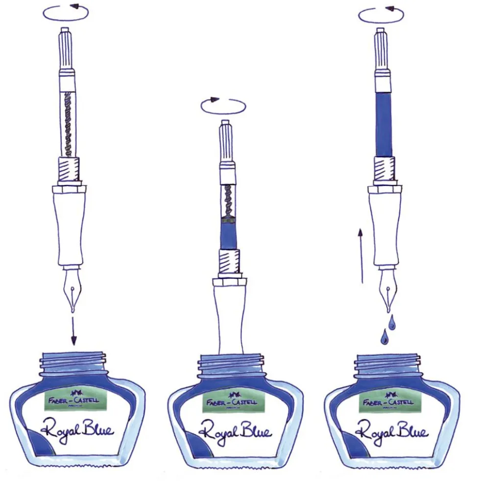 Atrament zmazywalny - Faber-Castell - Royal Blue, 30 ml