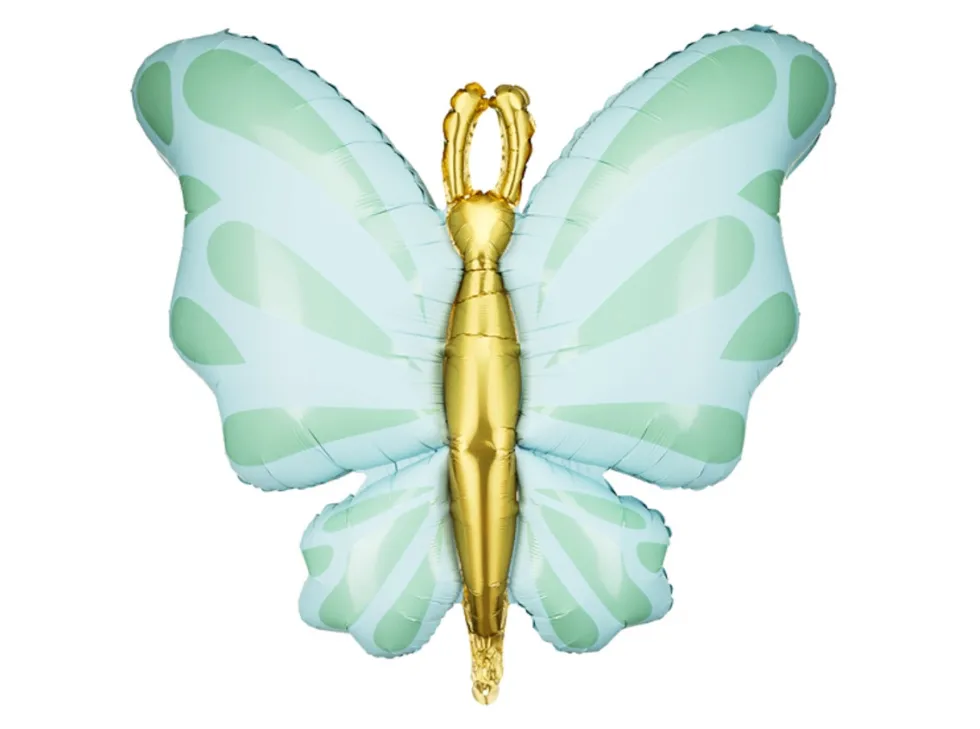 Balon foliowy Motyl - miętowy, 69 cm