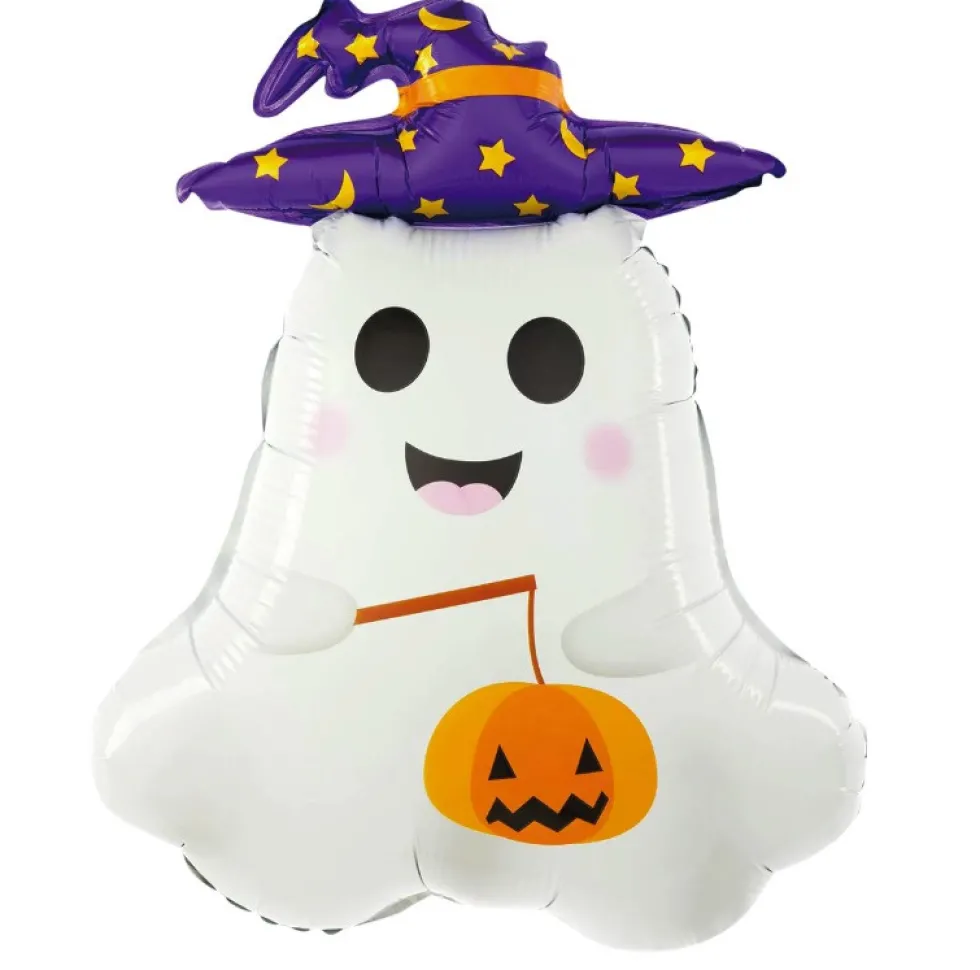 Balon foliowy na Halloween, Duszek - 65 x 47 cm