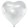 Balon foliowy Serce - biały, 35 cm