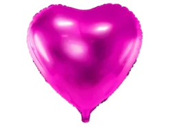 Balon foliowy Serce - ciemnoróżowy, 35 cm