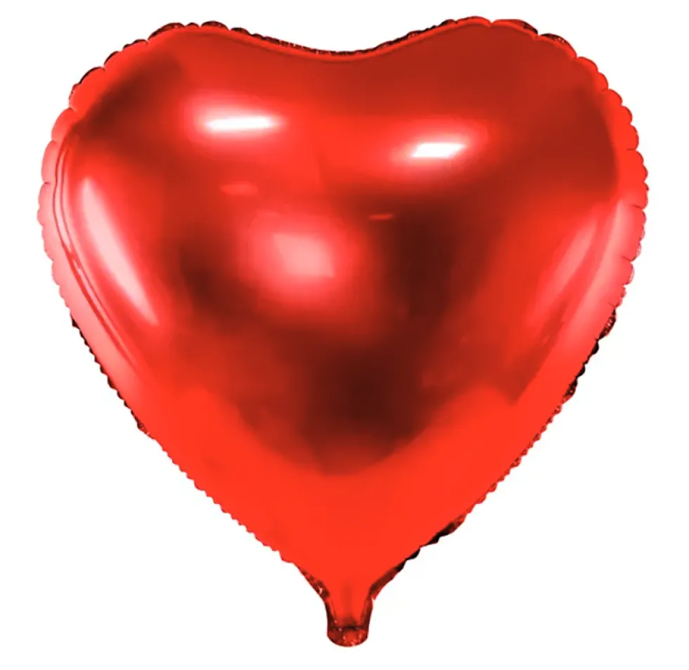 Balon foliowy Serce - czerwony, 35 cm