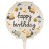 Balon foliowy urodzinowy, Pojazdy budowlane - 45 cm