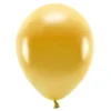 Balony lateksowe Eco, metalizowane - złote, 30 cm, 10 szt.