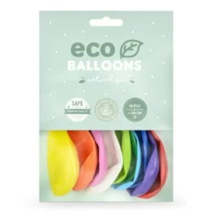 Balony lateksowe Eco Pastel - kolorowe, 26 cm, 100 szt.