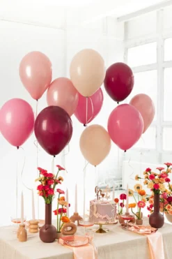 Balony lateksowe - różowe, 10 szt.