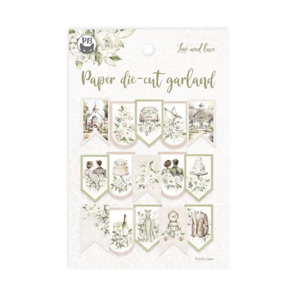 Banerek papierowy - Piątek Trzynastego - Love and lace