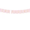Baner Happy Birthday - jasnoróżowy, 15 x 175 cm
