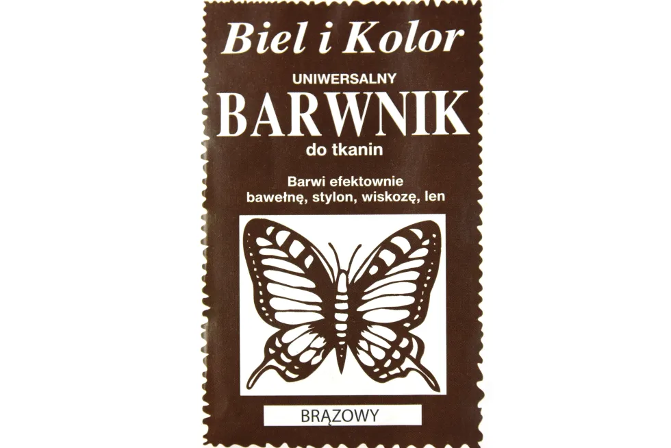 Barwnik do tkanin - Biel i kolor - brązowy, 10 g