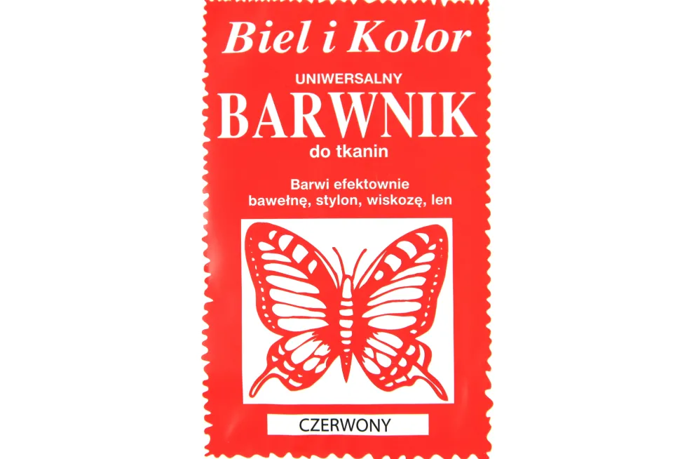 Barwnik do tkanin - Biel i kolor - czerwony, 10 g