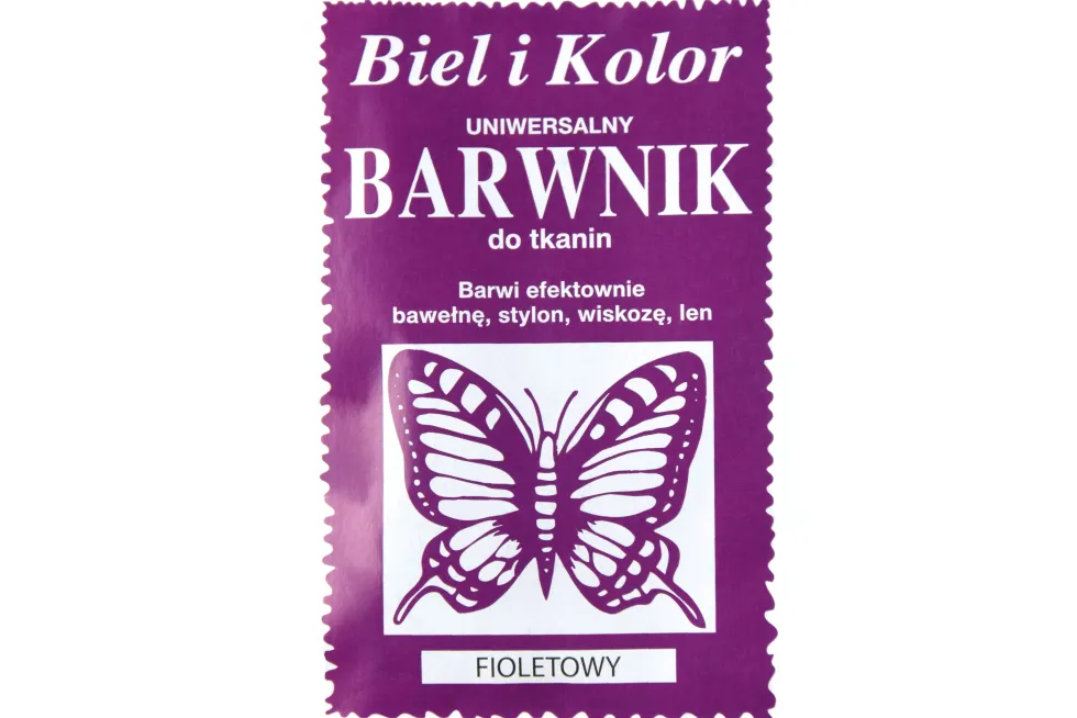 Barwnik do tkanin - Biel i kolor - fioletowy, 10 g