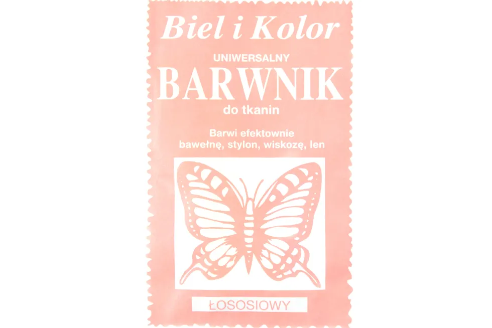 Barwnik do tkanin - Biel i kolor - łososiowy, 10 g