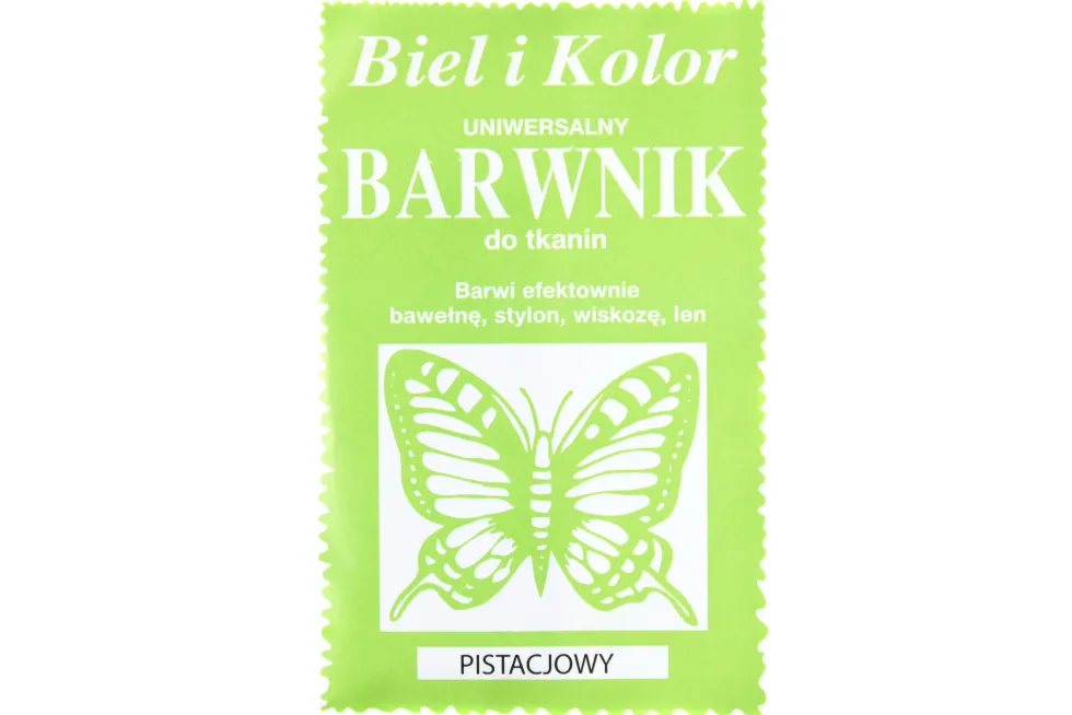Barwnik do tkanin - Biel i kolor - pistacjowy, 10 g