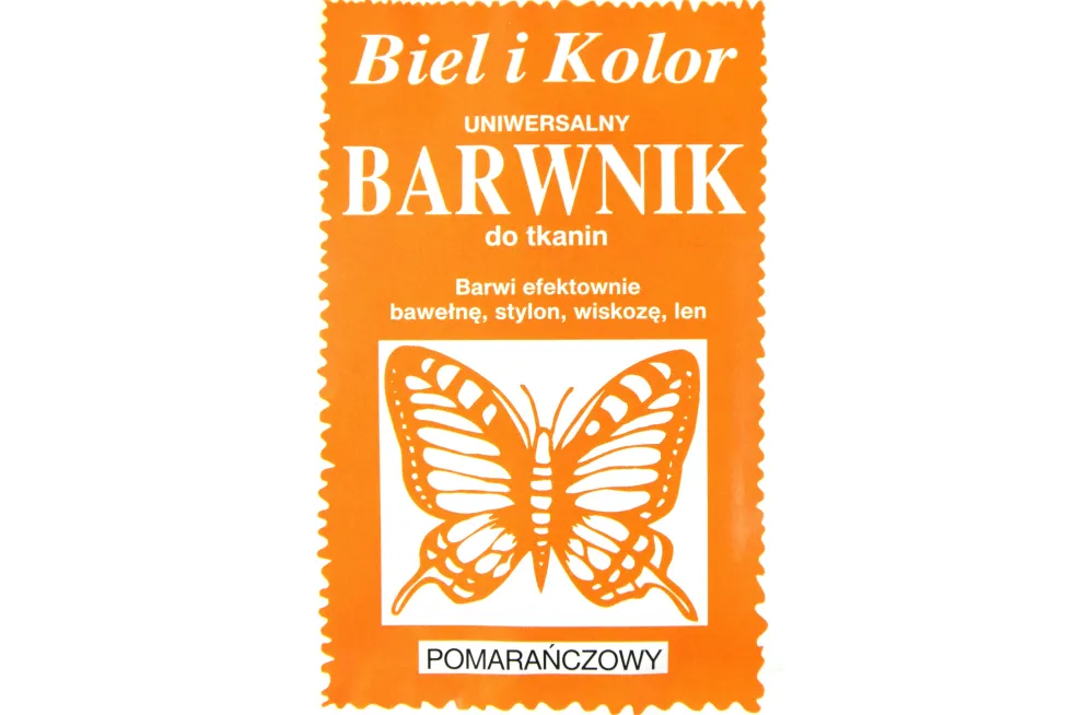 Barwnik do tkanin - Biel i kolor - pomarańczowy, 10 g