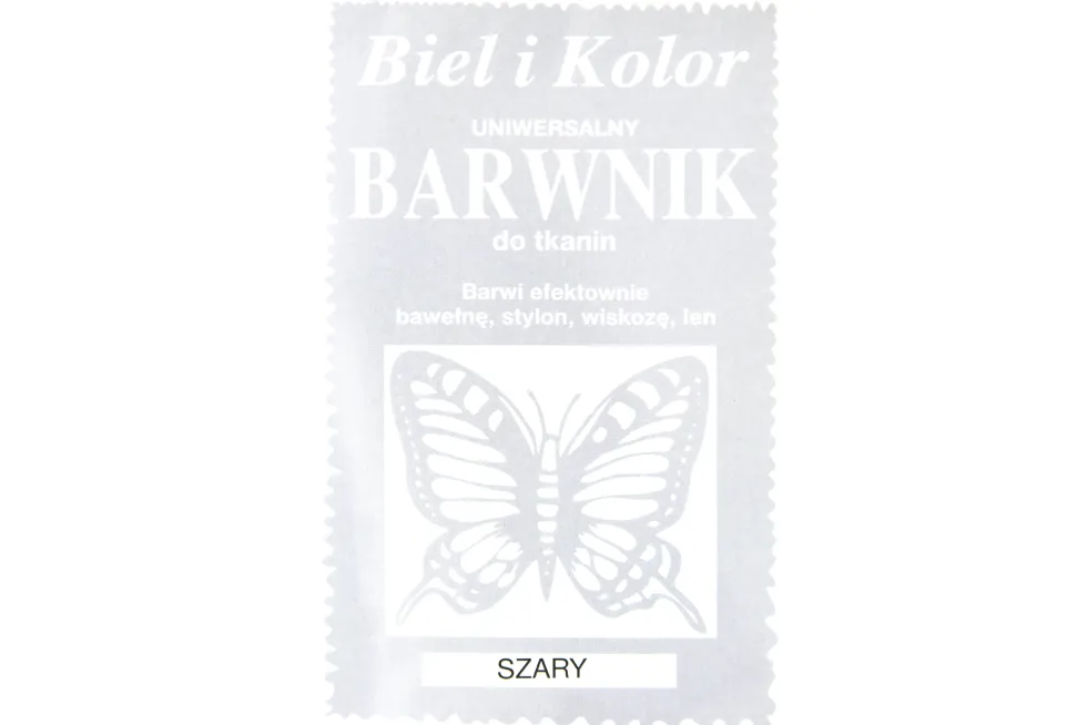 Barwnik do tkanin - Biel i kolor - szary, 10 g