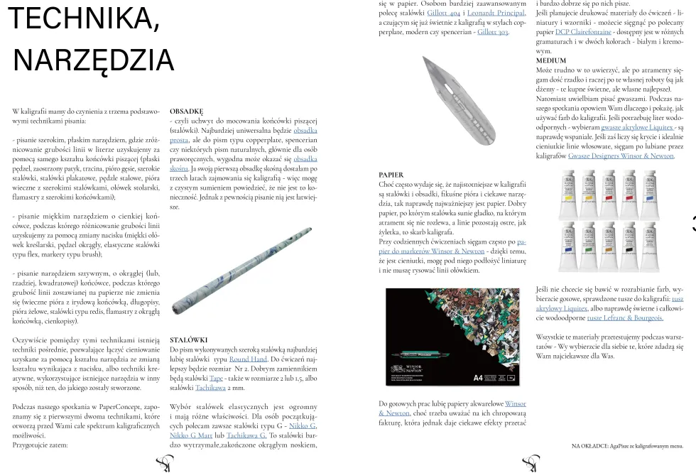 Bezpłatny arkusz do ćwiczeń z kaligrafii - Aga Węgrowska