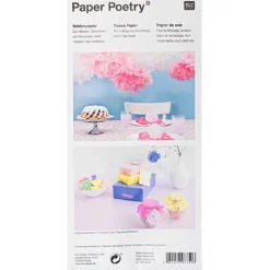 Bibuła do pakowania prezentów Blue Mix - Paper Poetry - 5 szt.