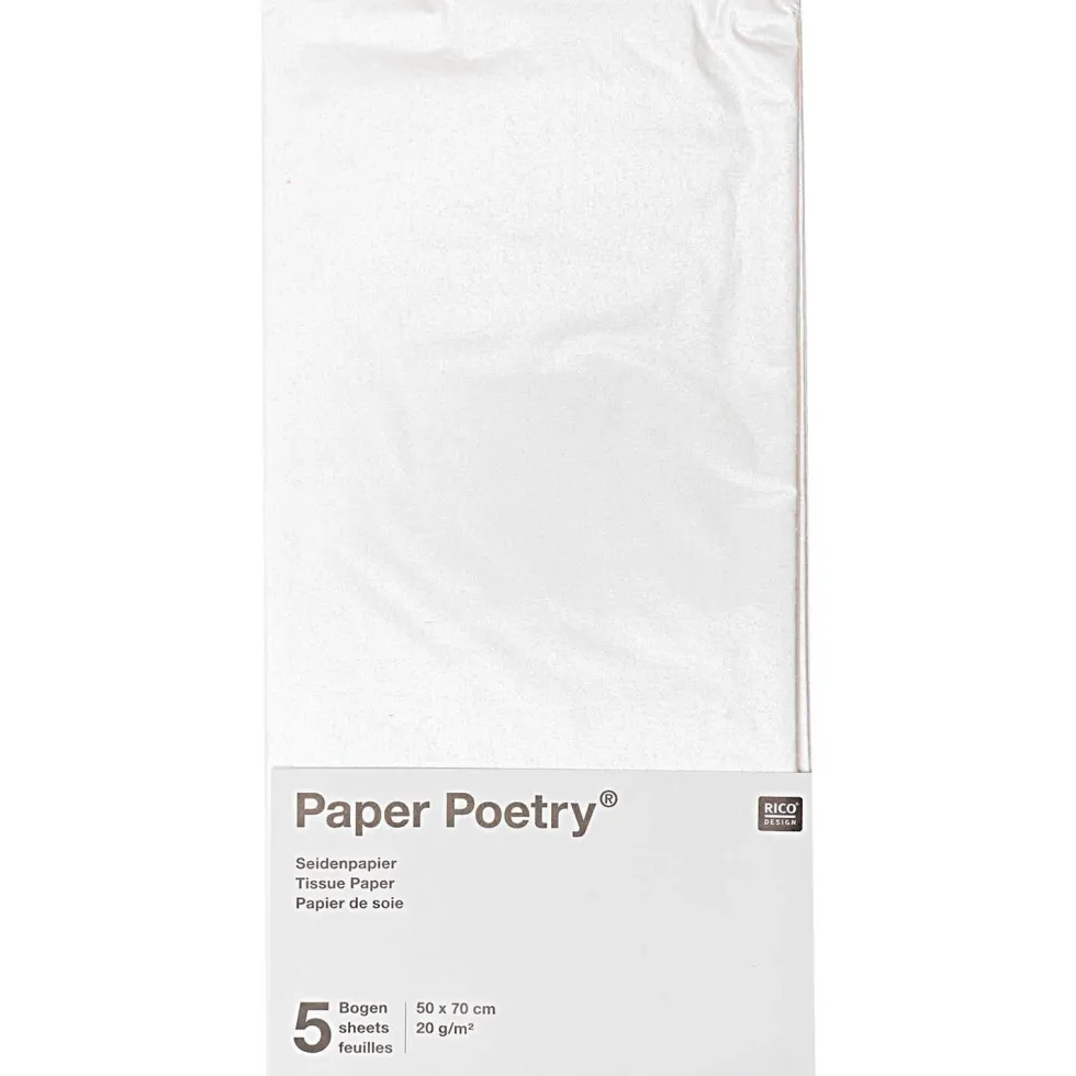 Bibuła do pakowania prezentów Crystal - Paper Poetry - 5 szt.