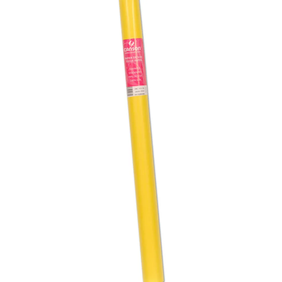 Bibuła gładka w rolce - Canson - żółta, 20 g, 50 cm x 5 m