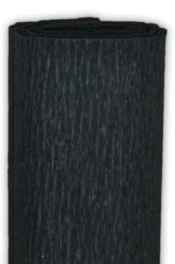 Bibuła marszczona - czarna, 50 x 200 cm